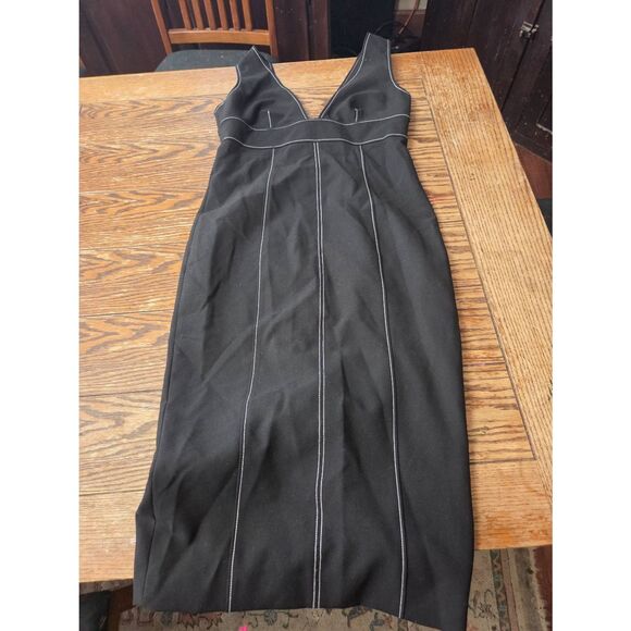 NWT Cinq A Sept Taya Dress in Black/Ivory sz 8 - Picture 2 of 5